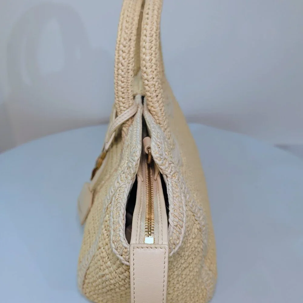 Yves Saint Laurent Downtown Raffia Bag - Picture 4 of 14
